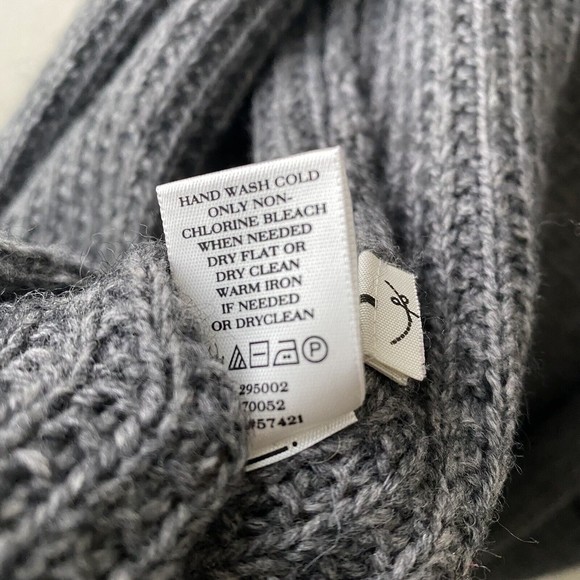 Ann Taylor Womens Cardigan Size XS Gray Wool Alpaca Open Front - Picture 8 of 8